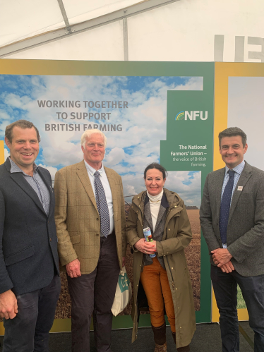 Anne Marie with the NFU stand at the Devon County Show